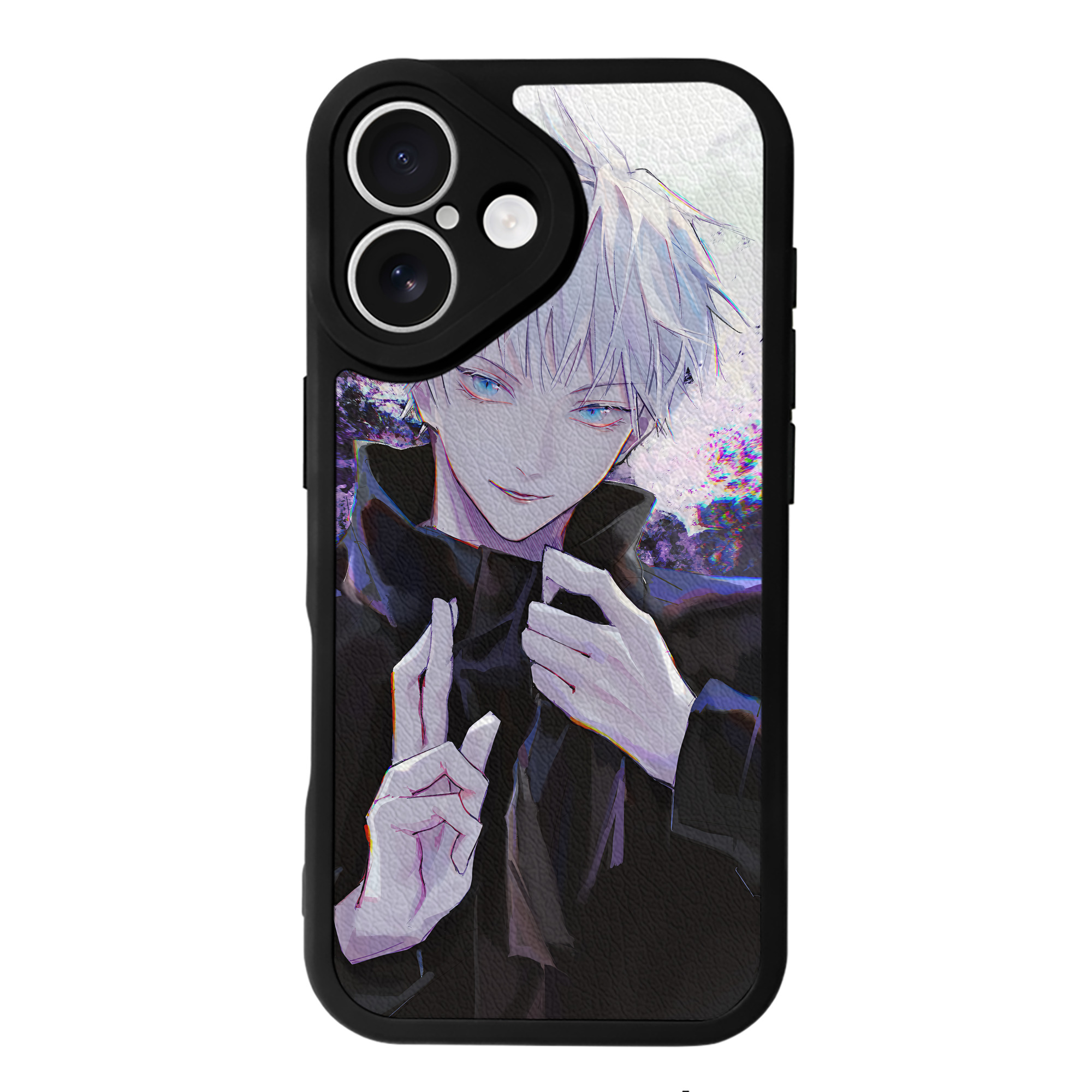 （画像用） 呪術廻戦 Jujutsu Kaisen 【iPhone 16シリーズ対応】シリコンスマホケース（レザー調） 材質：シリコン